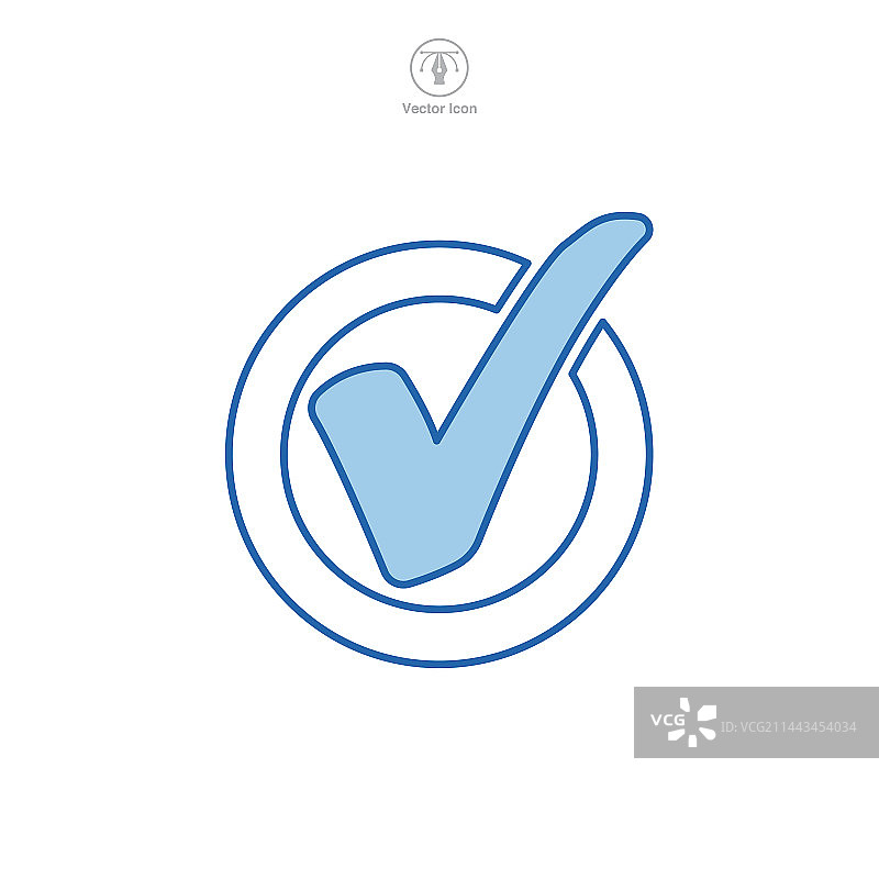 勾号图标符号模板，用于图形图片素材