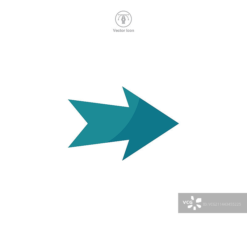 用于图形的向右箭头图标符号模板图片素材