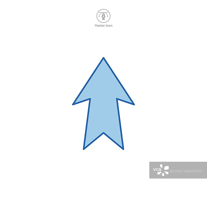 向上箭头图标符号图形和网页模板图片素材