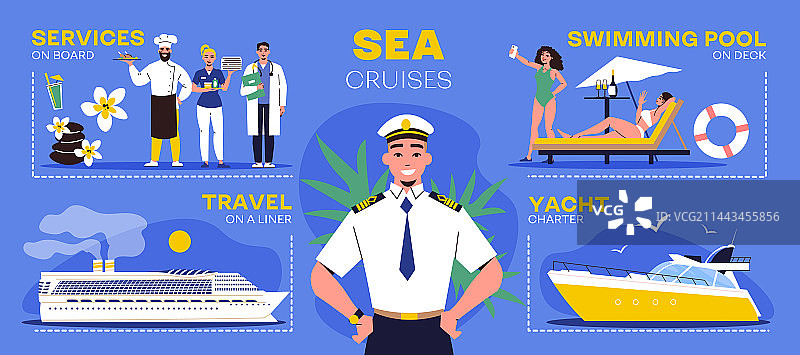 扁平风船舶概念设计图片素材