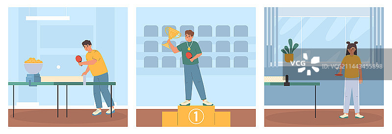 乒乓球套装图片素材