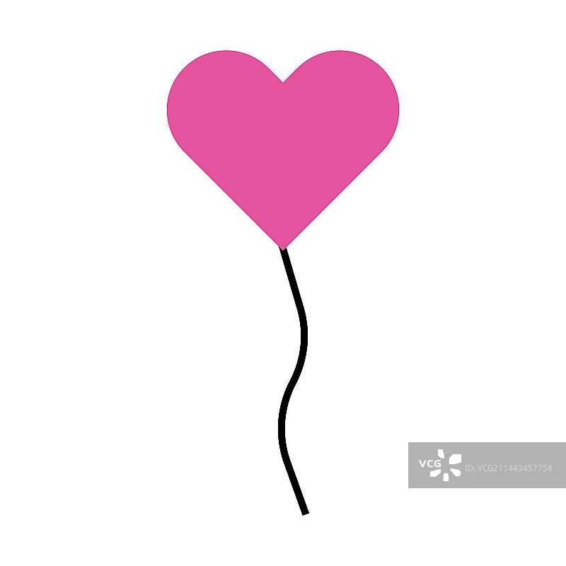 情人节图标和爱心图标图片素材