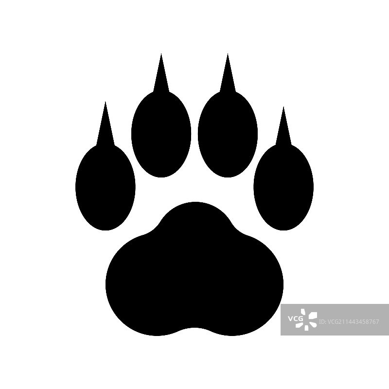 猫爪印图标图片素材