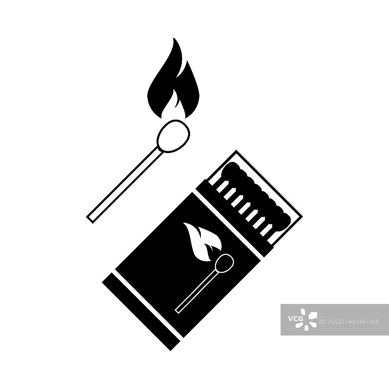 木制火柴图标图片素材