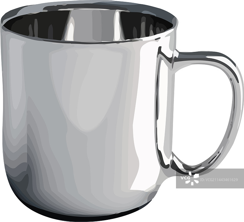 白色背景上的空咖啡杯图片素材