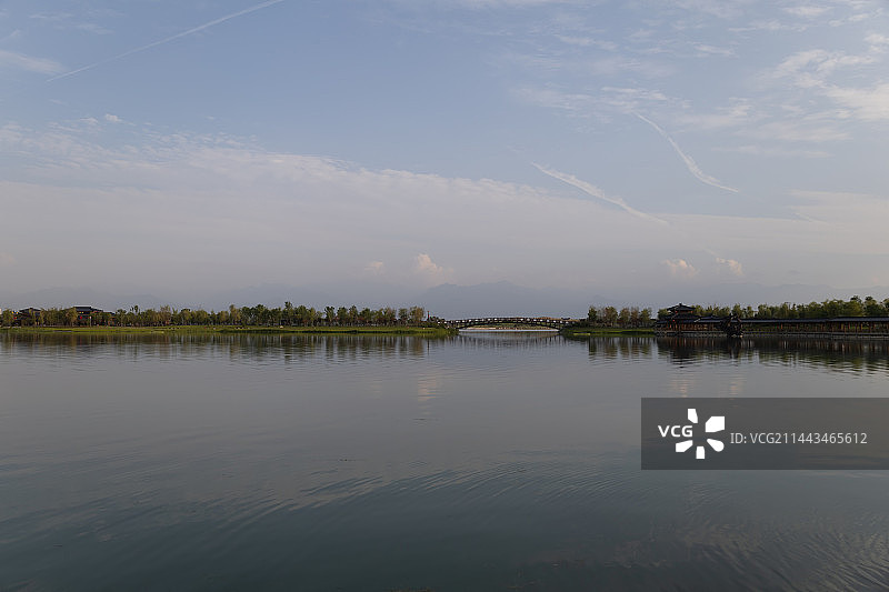 西安昆明池七夕公园图片素材