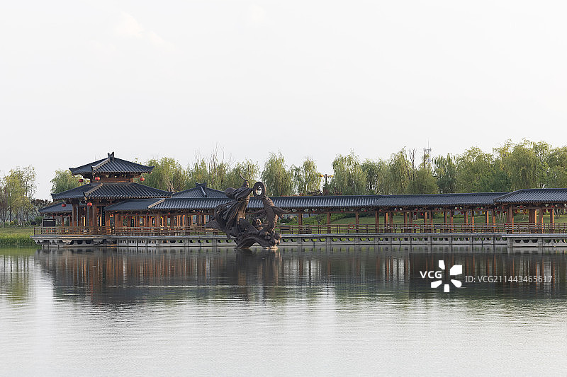 西安昆明池七夕公园图片素材