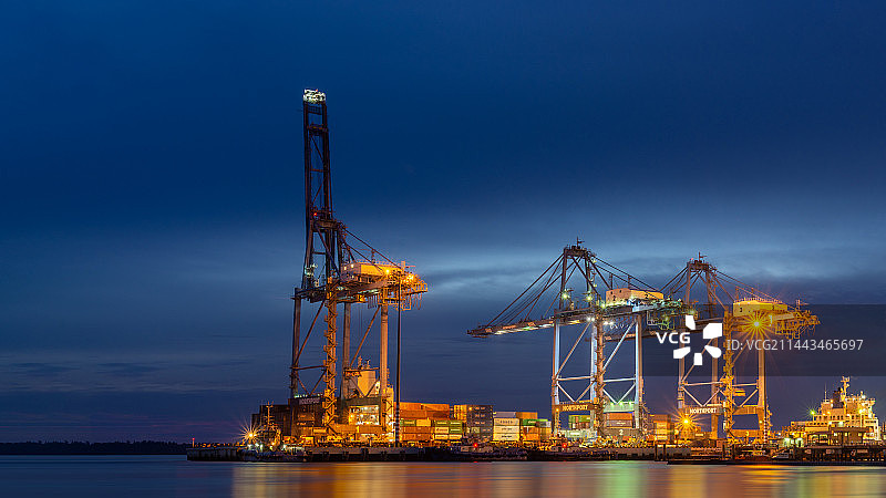 商用码头货运图片素材