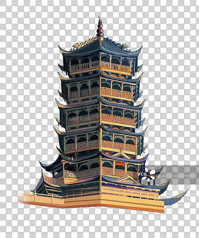 青城山老君阁图片素材