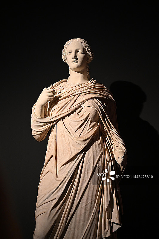 意大利庞贝古城大理石雕像图片素材