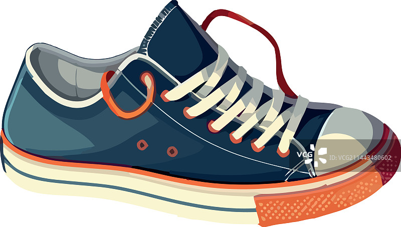 白色背景上的运动鞋图片素材