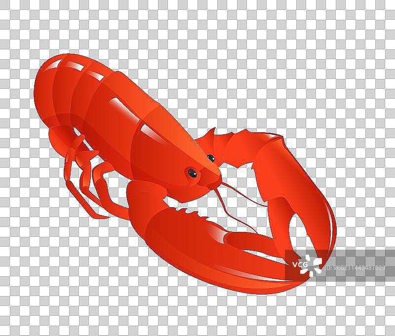 长沙小吃口味虾麻辣小龙虾插画图片素材