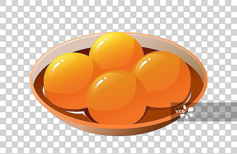 长沙小吃糖油粑粑插画图片素材