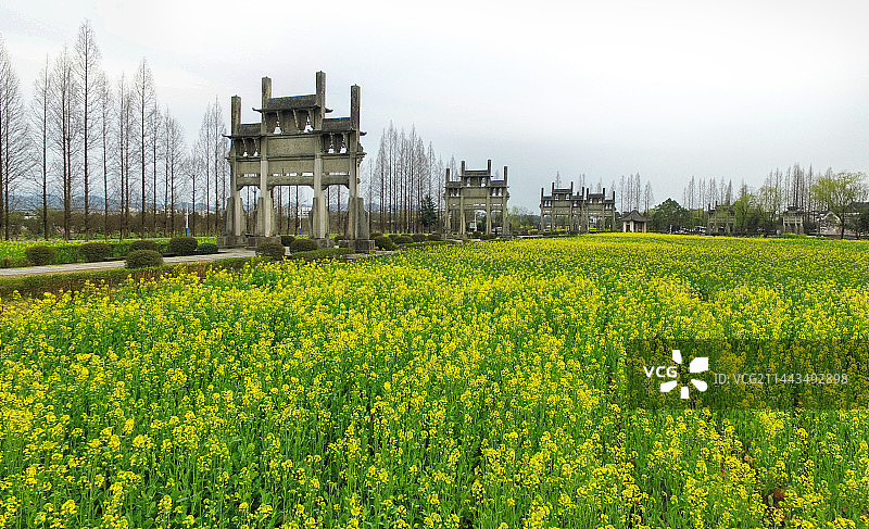 最美棠樾牌坊群图片素材