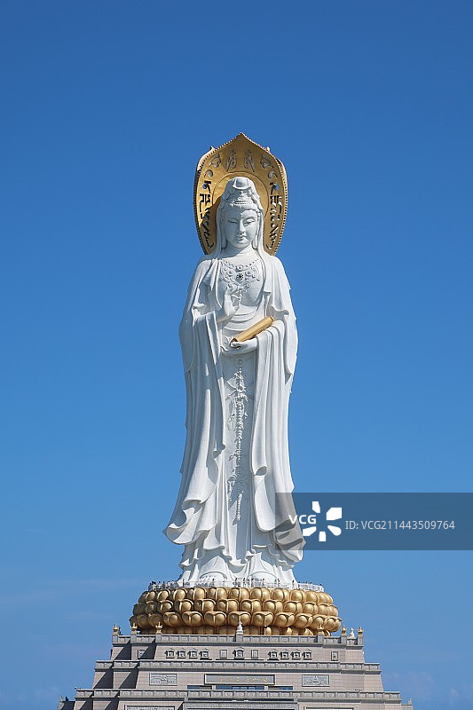 海南三亚的南海观音图片素材