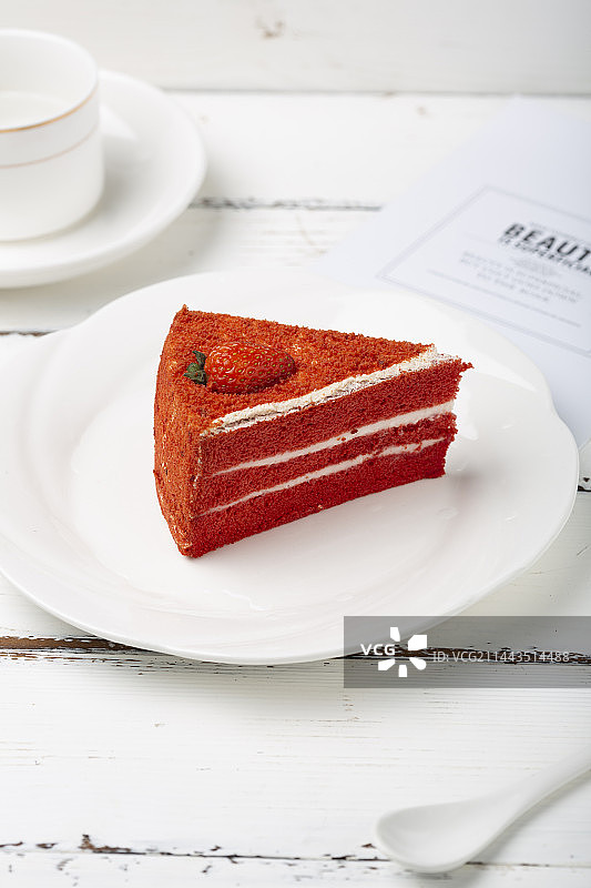 红丝绒蛋糕图片素材