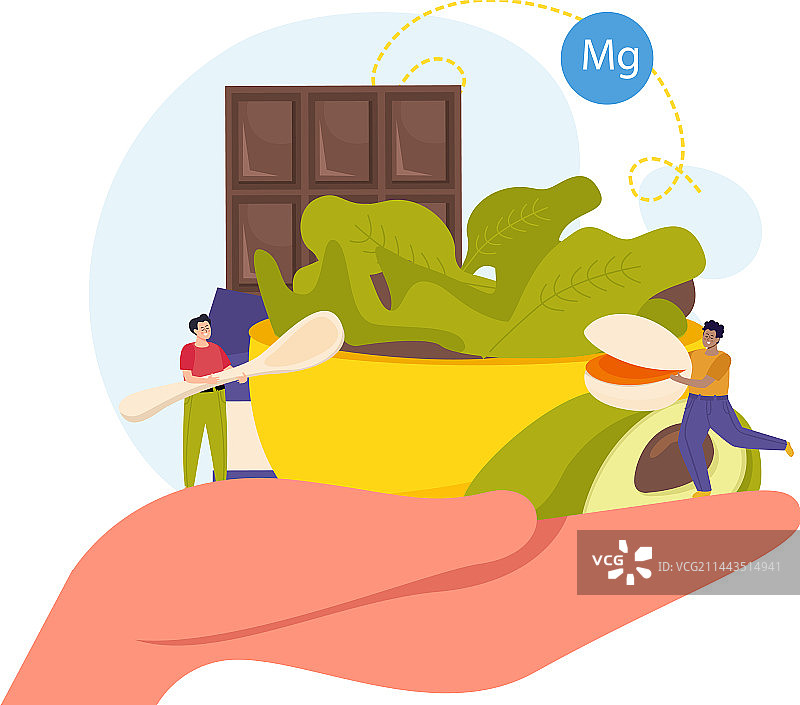 富含镁的食物概念图片素材