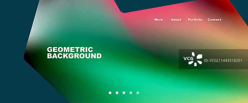 抽象几何的登陆页面创意图片素材