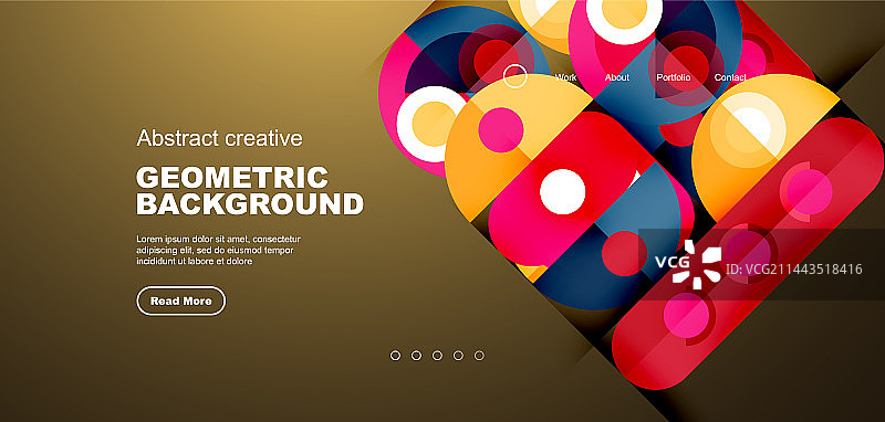 抽象技术登陆页面的背景与图片素材