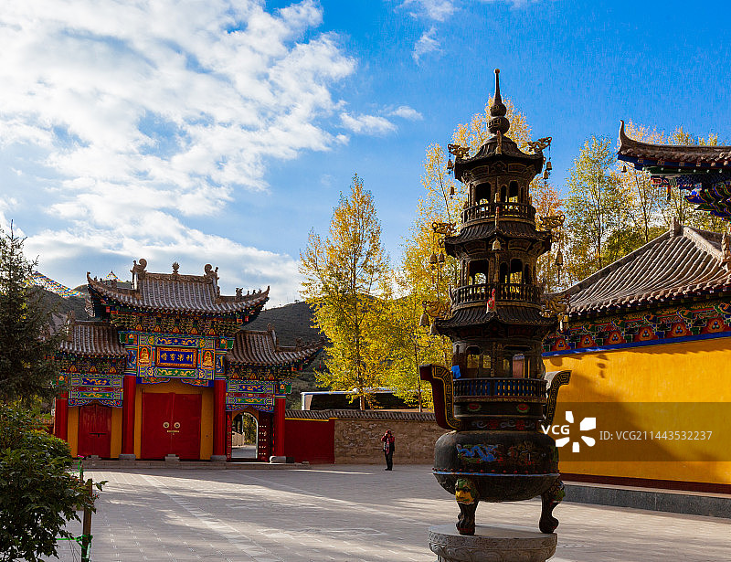 马蹄寺千佛洞图片素材