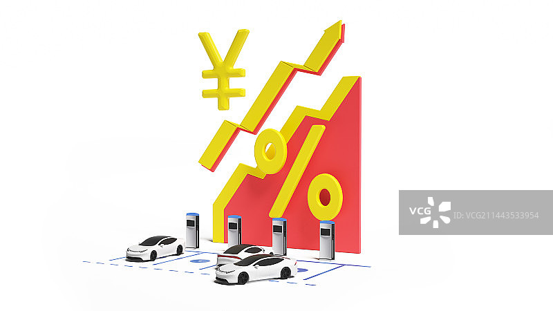 3D电动新能源车码头装载微场景图片素材