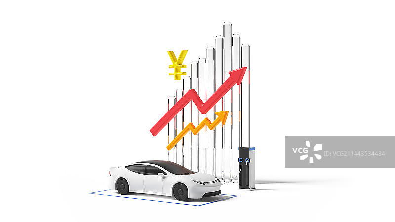 3D新能源储能站金融微场景图片素材