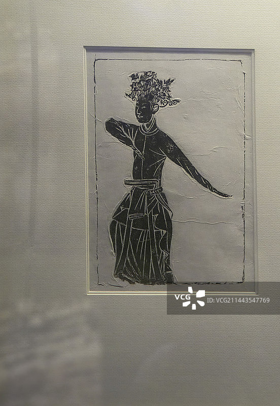 洛阳，北宋砖雕，乐队和舞蹈演员图片素材