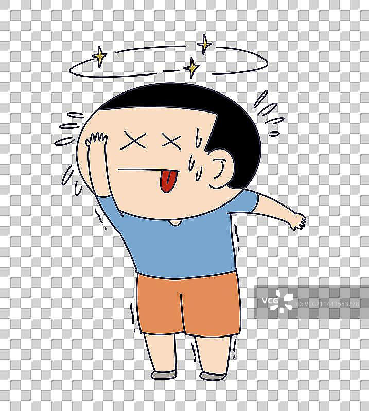 元素：中暑的人物图片素材