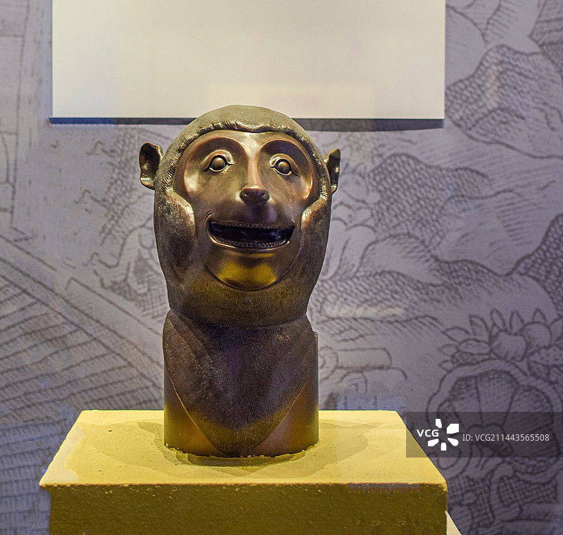 圆明园十二生肖猴首图片素材