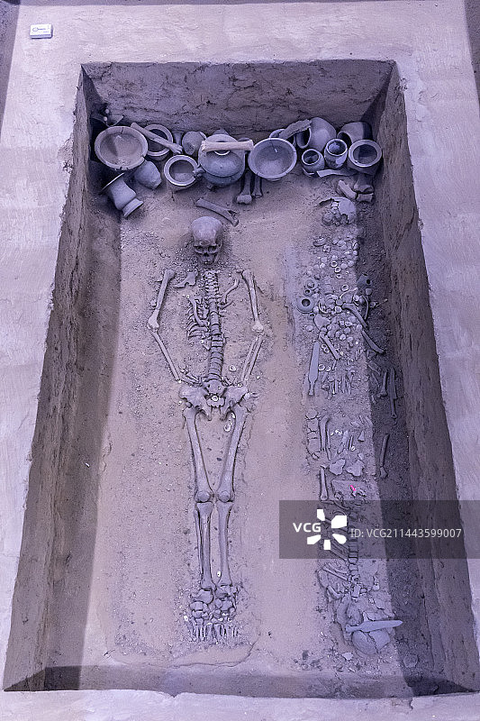 北京考古遗址博物馆：琉璃河遗址——M53墓葬坑图片素材