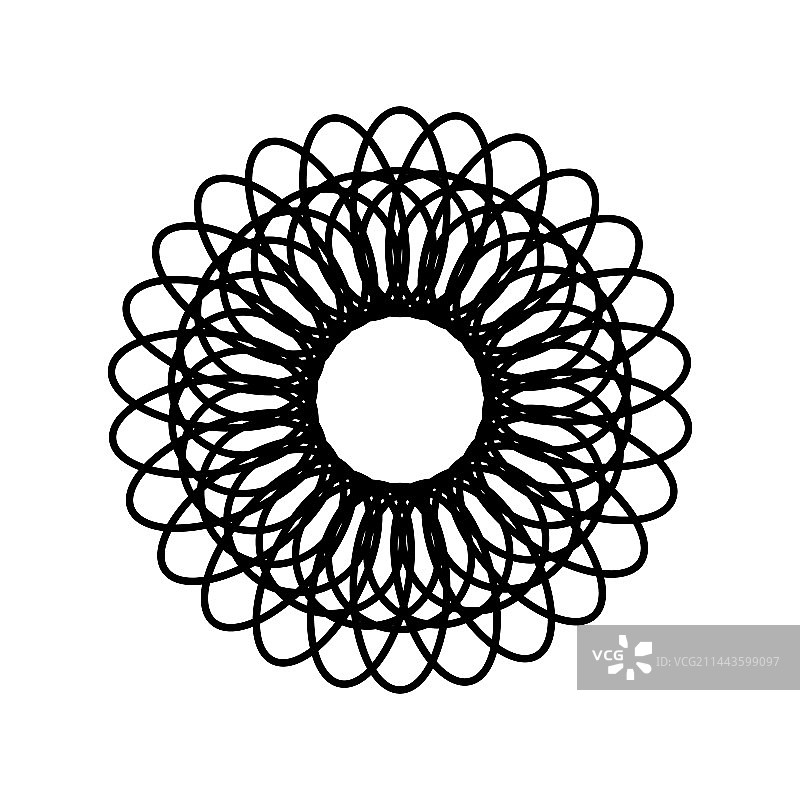 圆形放射图案图标图片素材