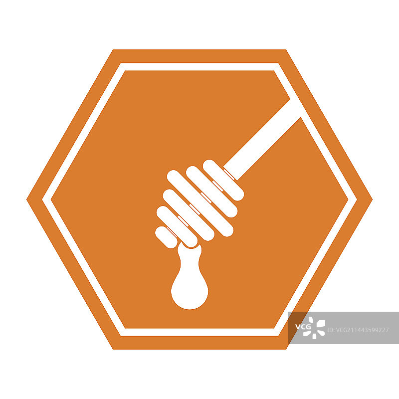 蜂蜜勺标志图片素材