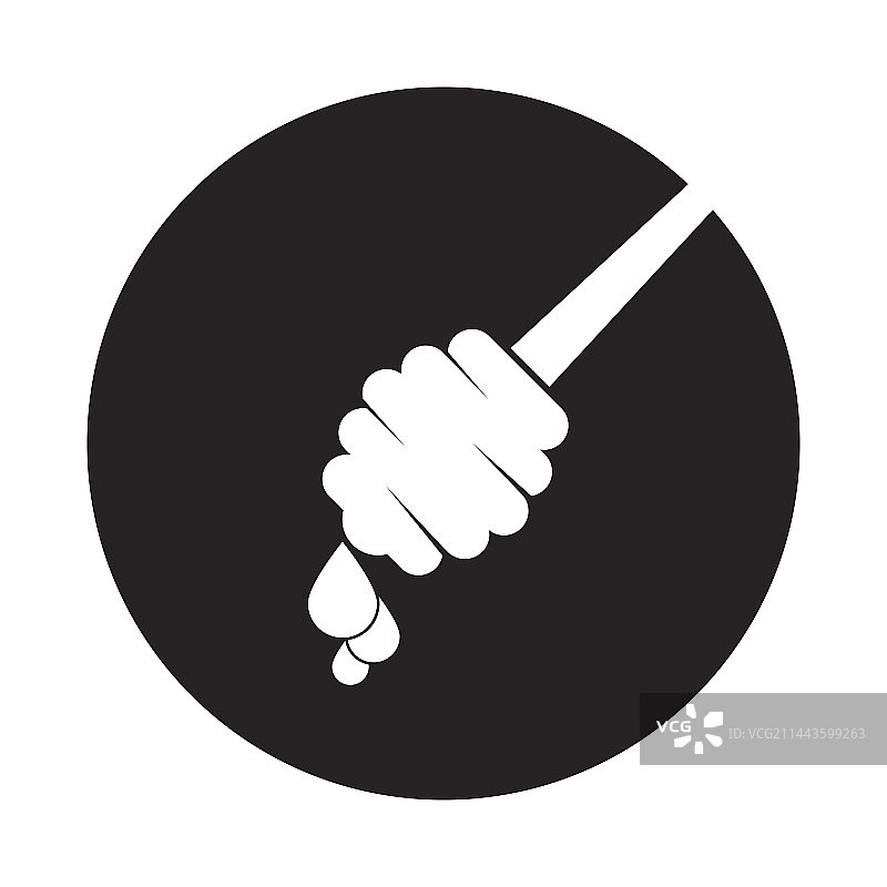 蜂蜜勺标志图片素材