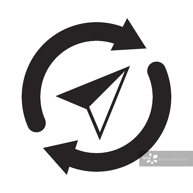 GPS导航路线图标图片素材