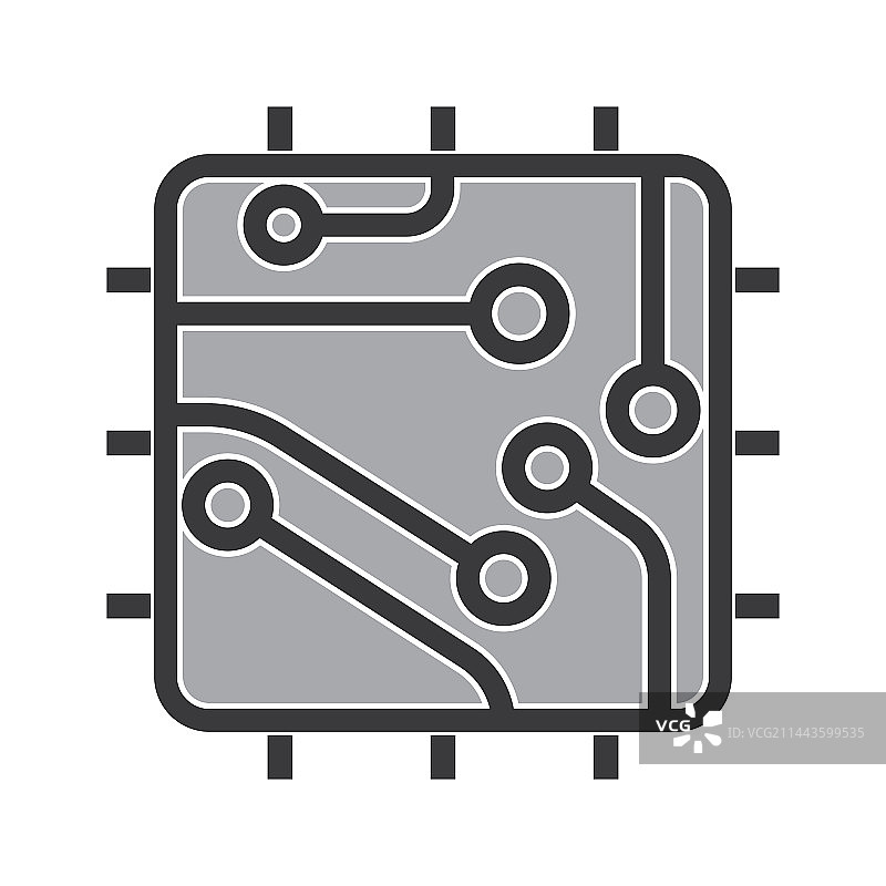 芯片处理器图标图片素材
