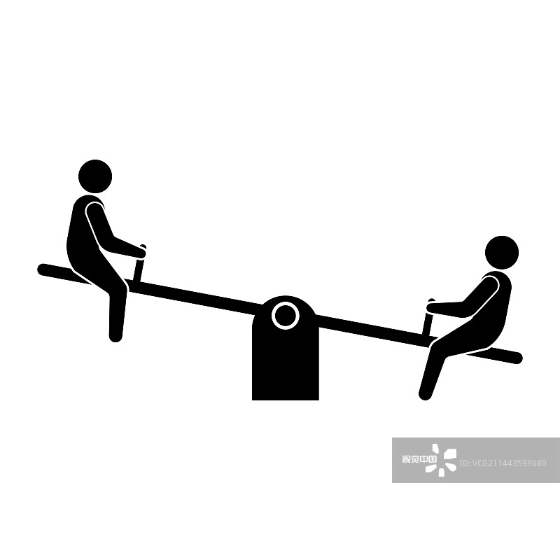 跷跷板图标图片素材