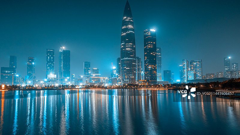 华润大厦-青橙调色图片素材