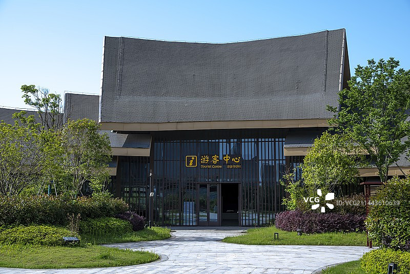 佛岭国际公园游客中心建筑壁画图片素材