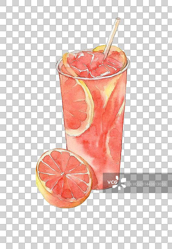 西柚果茶冷饮图片素材