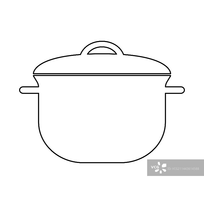 用于烹饪第一道菜的平底锅图标图片素材