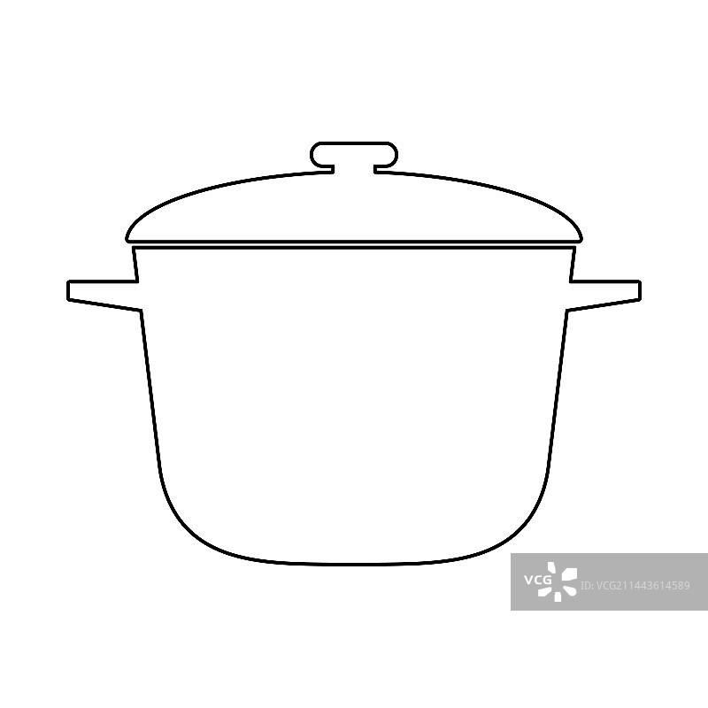 用于烹饪第一道菜的平底锅图标图片素材