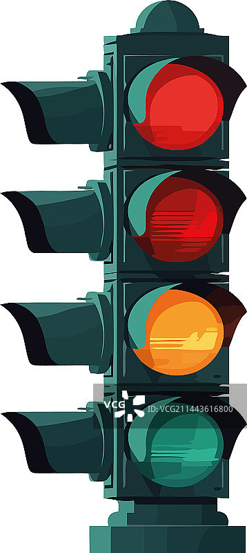 在人行横道停止图片素材