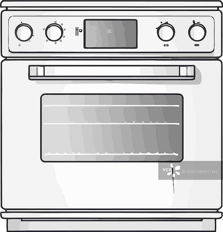 现代厨房设备：炉灶图片素材