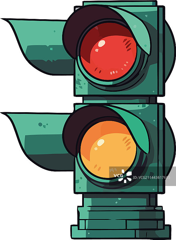 绿灯照亮交通图片素材