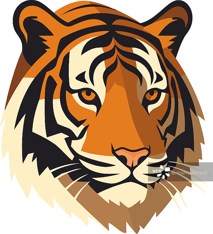 象征力量的大型条纹猫科动物图片素材