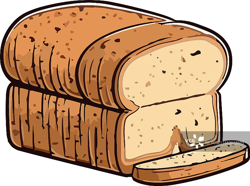 新鲜出炉的面包：美味的一餐图片素材