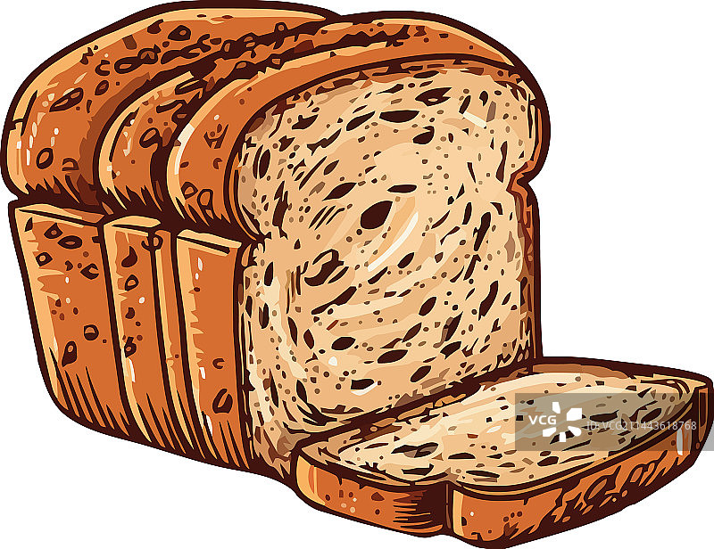 烤面包，美食茶点的象征图片素材