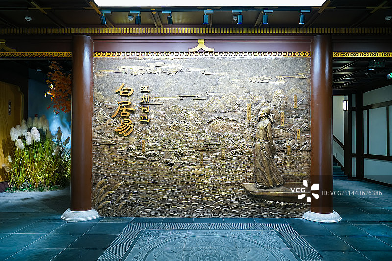 江西省九江市琵琶亭景点  白居易《琵琶行》图片素材