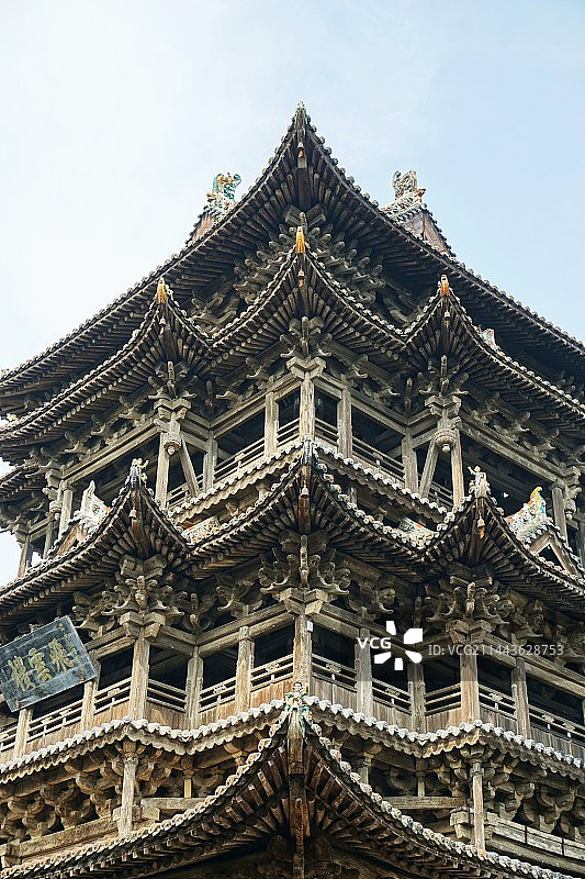 万荣飞云楼图片素材