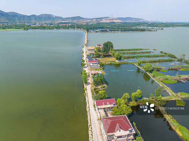 济南独山湖独山岛图片素材